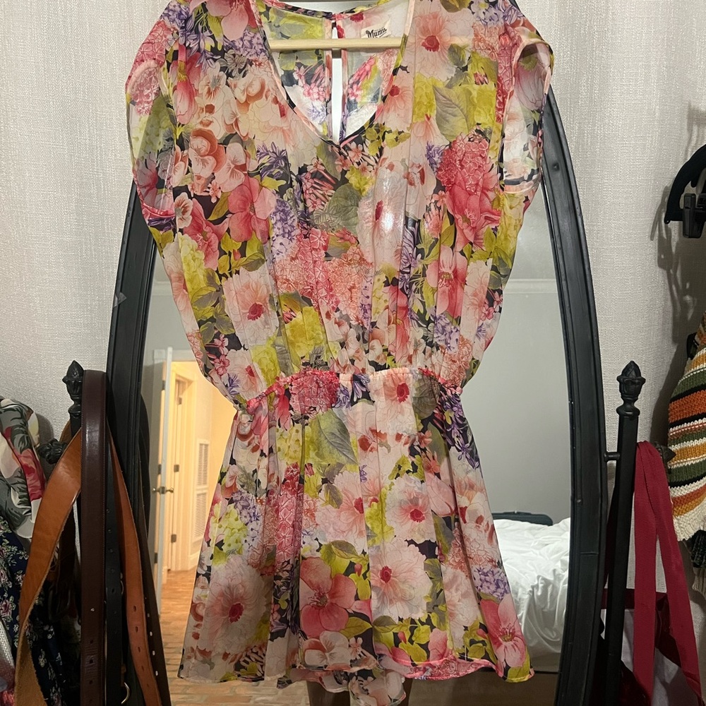 Show Me Your MuMu Floral Print Romper